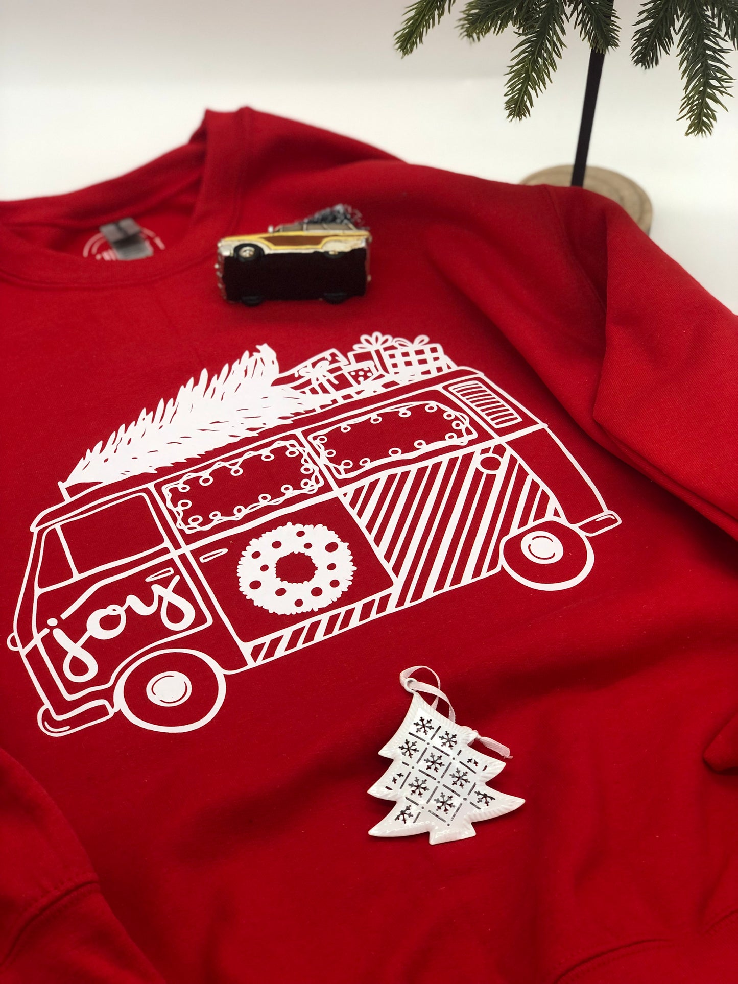 Christmas Retro Van